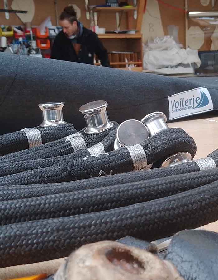 Bout voile voilereie cherbourgeoise