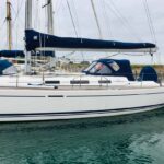 Sellerie voilier Taud Bome et capote bleue marine