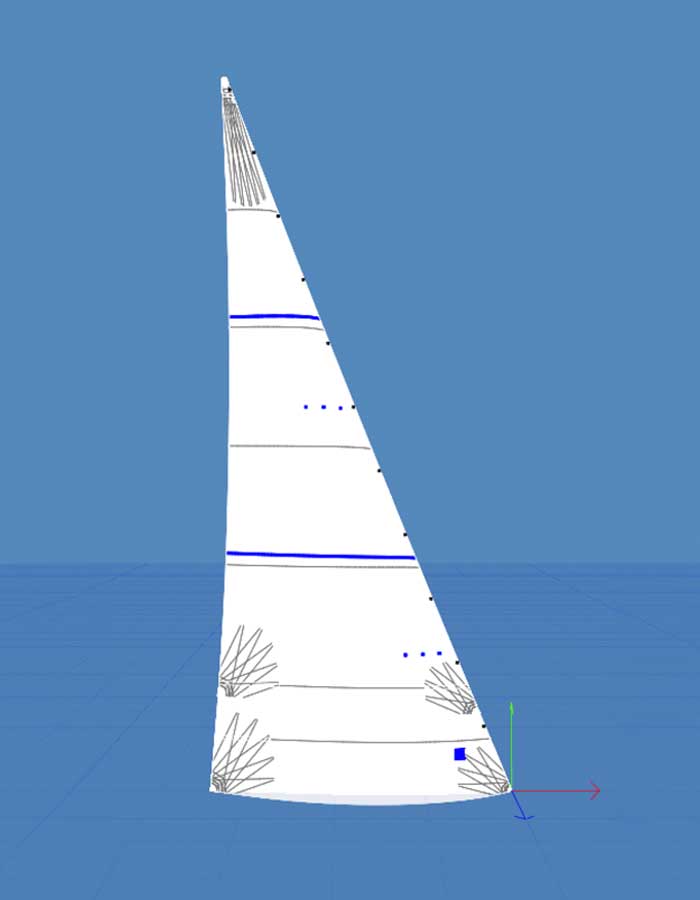 trinquette Polyester vue 3D